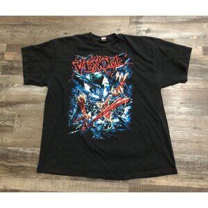 Vintage Mad Engine Marvel Venim Spiderman Mens 2XL Black Tee T Shirt